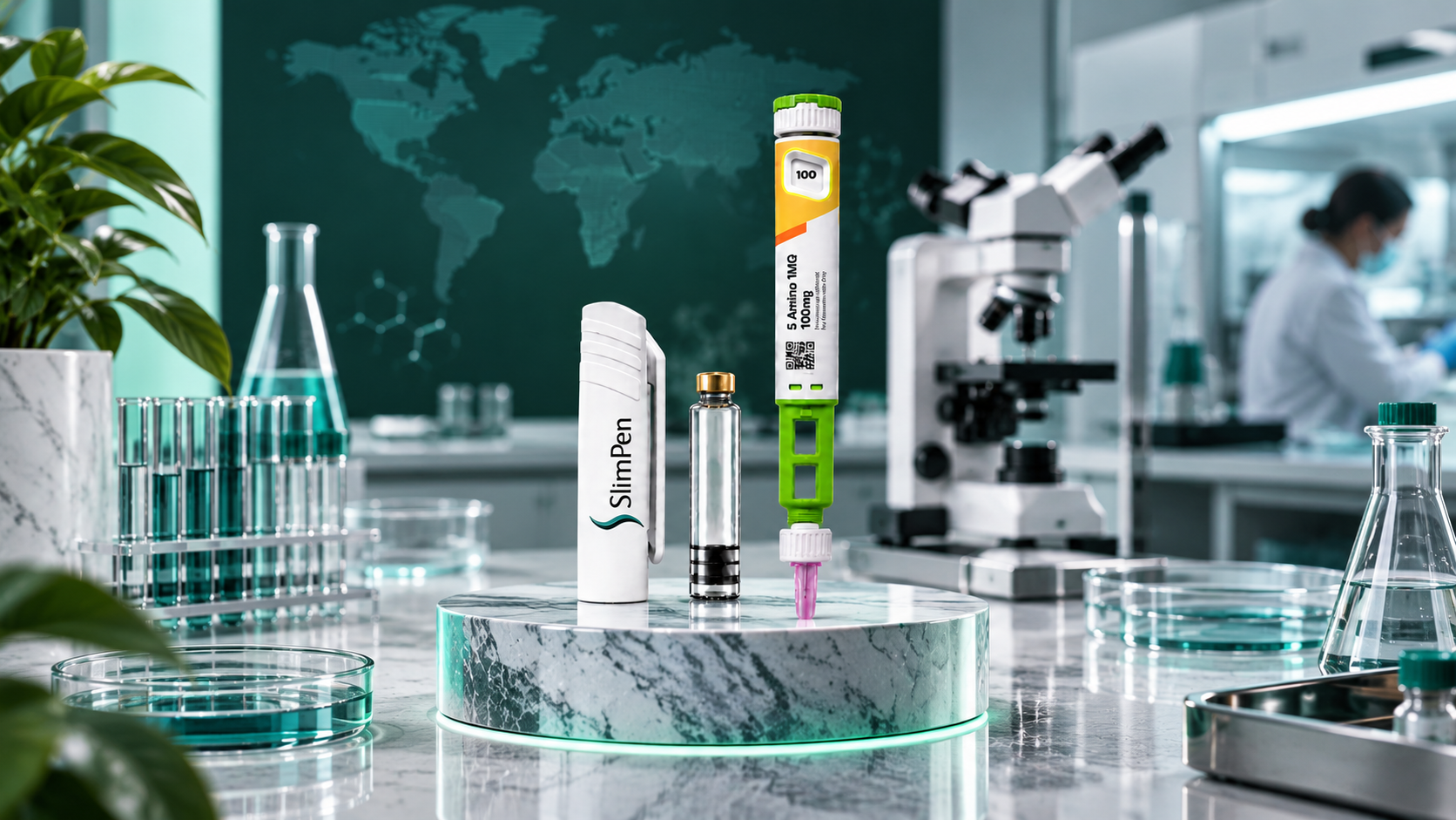 SlimPen research products in a lab